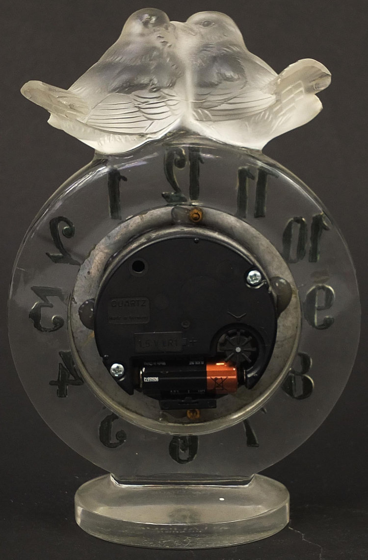 R. Lalique Antoinette Clock 3 of 3