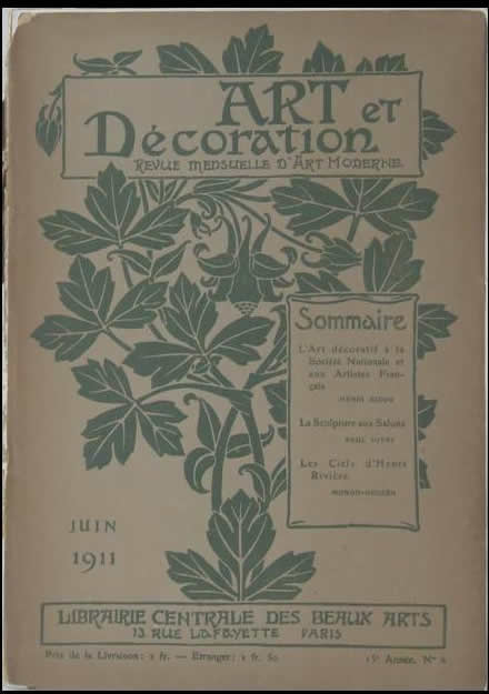R. Lalique Art Et Decoration June 1911 Magazine 2 of 2