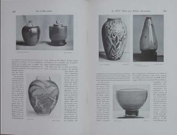 Rene Lalique Magazine Art Et Decoration June 1923