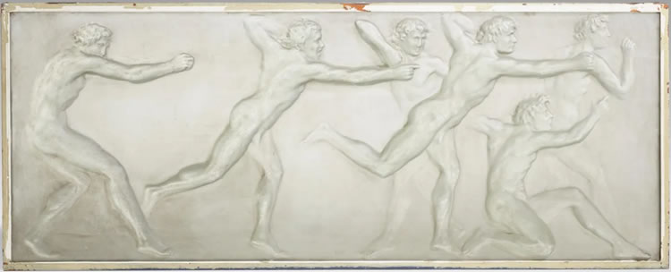 R. Lalique Athletes-C Panel