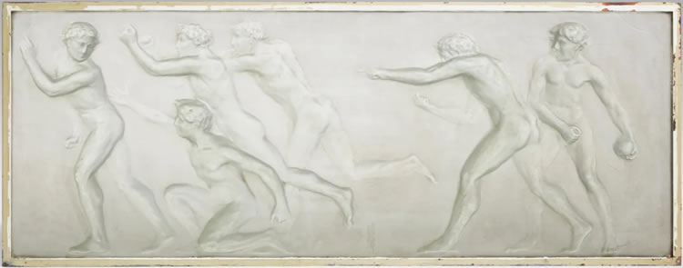 Rene Lalique Panel Athletes-D