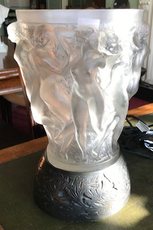R. Lalique Bacchantes Vase 2 of 2