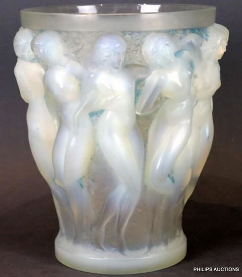 Rene Lalique Vase Bacchantes