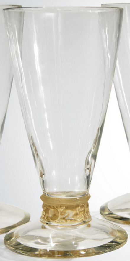 Rene Lalique Bague Chiens Glass