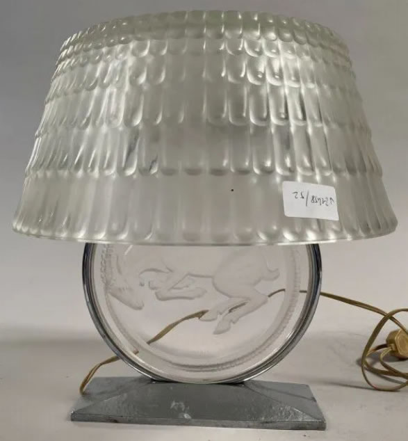 Rene Lalique  Belier Lamp 