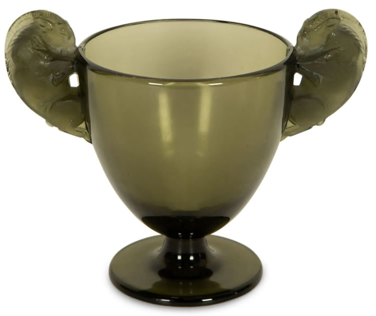 Rene Lalique Belier Vase