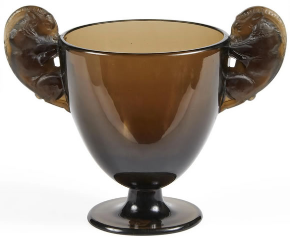 Rene Lalique  Beliers Vase 