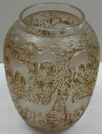 R. Lalique Biches Vase