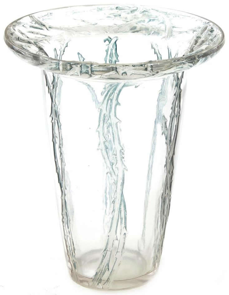 R. Lalique Bordure Epines Vase
