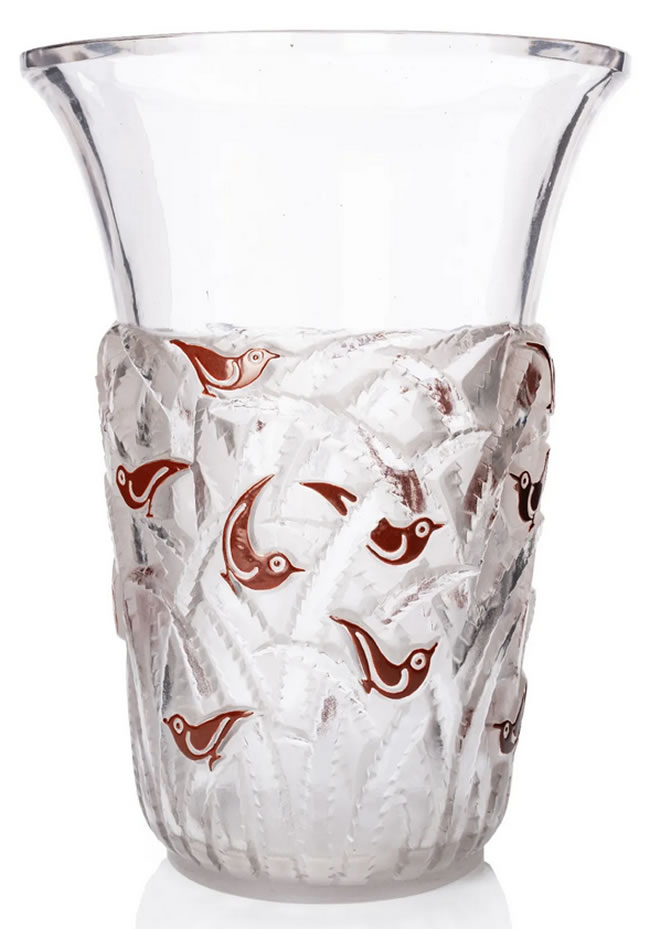 R. Lalique Borneo Vase