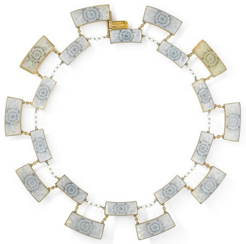 Rene Lalique Camelias Necklace