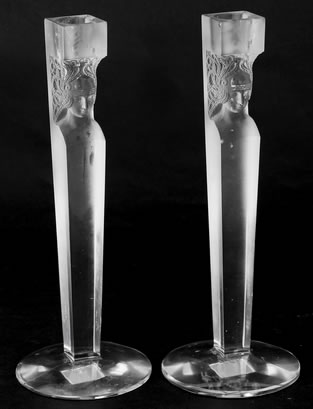 R. Lalique Cariatide Candleholder