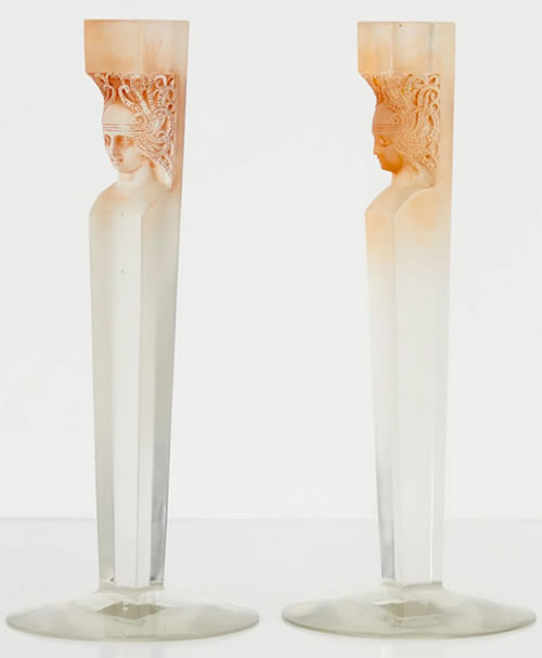 R. Lalique Cariatide Candleholder 2 of 2