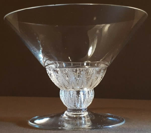 Rene Lalique Champigny Champagne Glass 