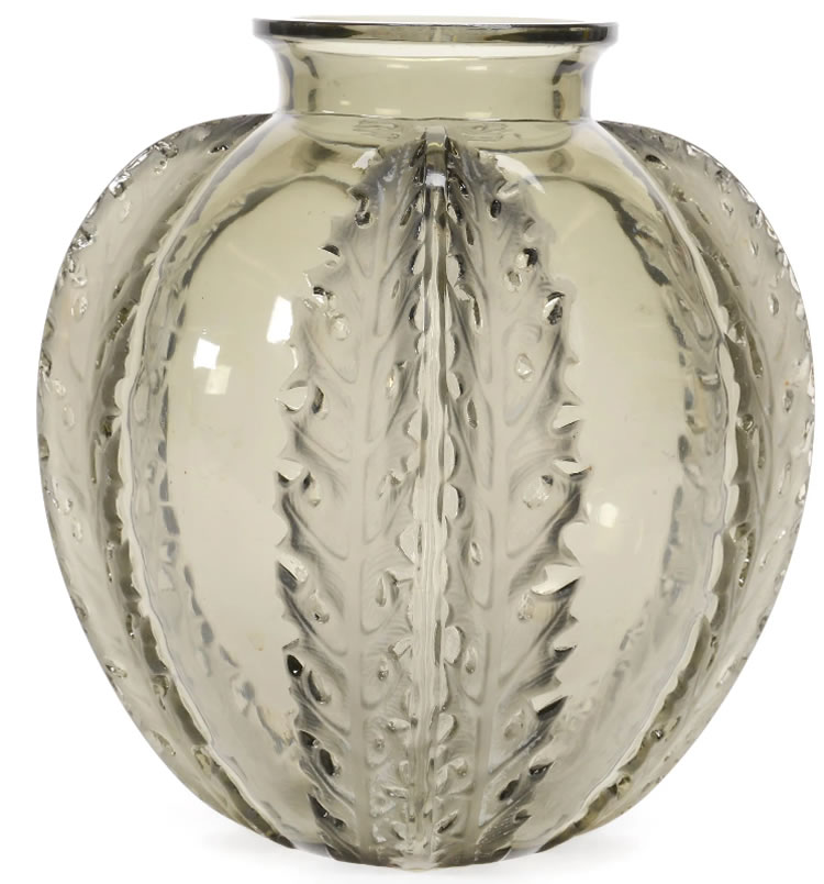R. Lalique Chardons Vase