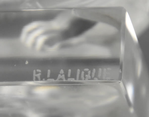 R. Lalique Chat Paperweight 2 of 2