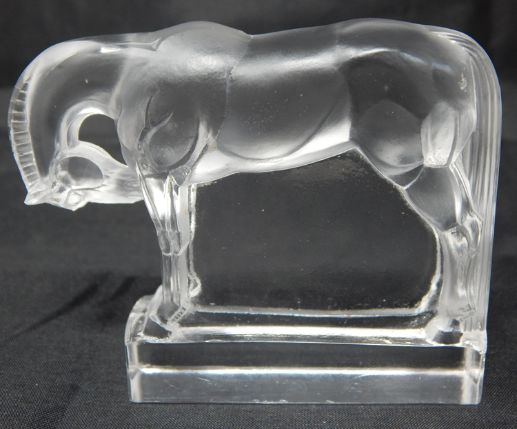 R. Lalique Cheval Paperweight 2 of 2