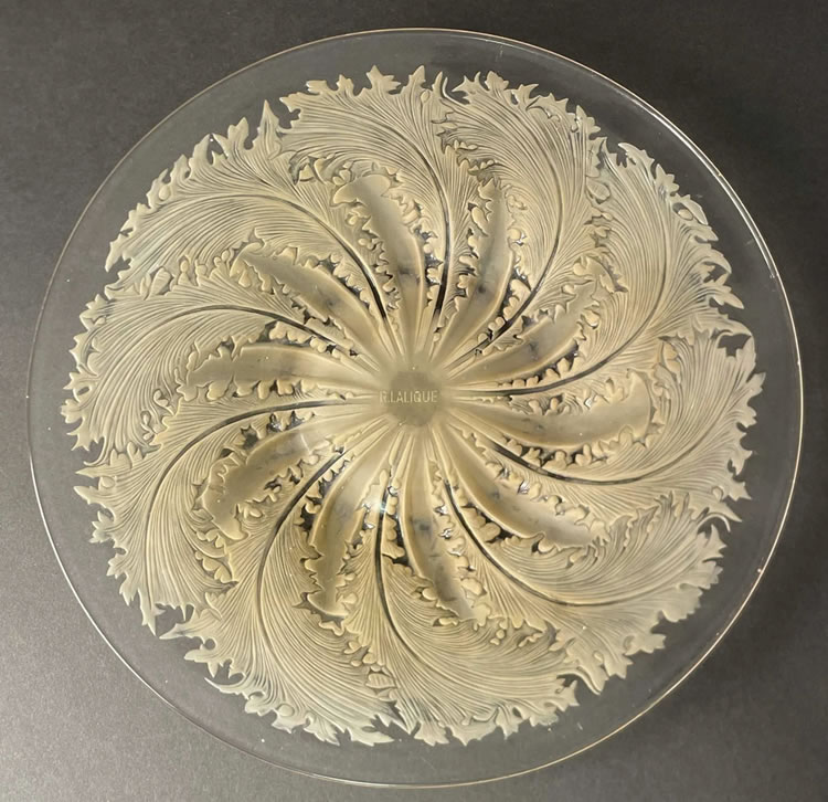 Rene Lalique Plate Chicoree