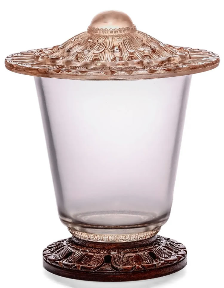 R. Lalique Chrysantheme Covered Vase