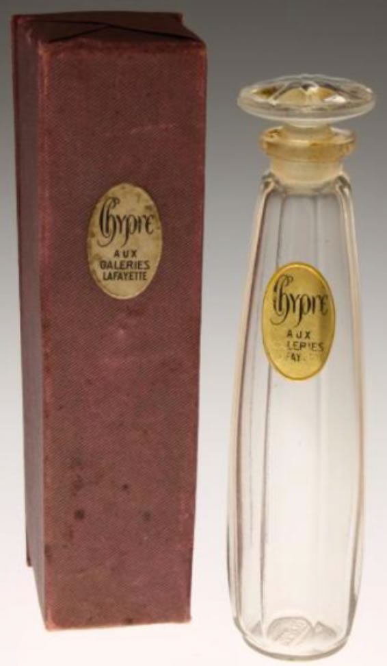 R. Lalique Chypre Aux Galeries Lafayette Perfume Bottle