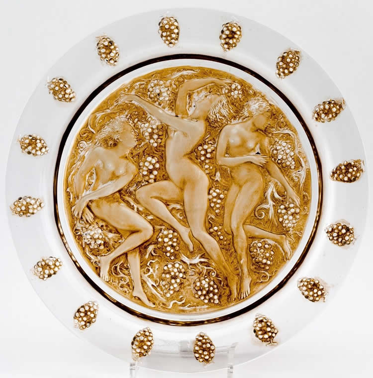 Rene Lalique  Cote d'or Plate 