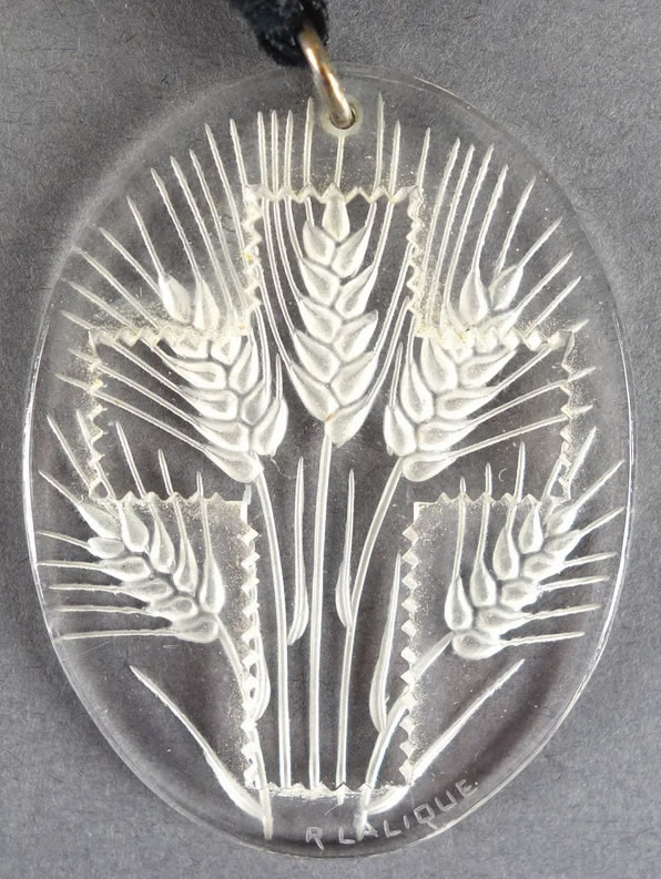 Rene Lalique  Croix Epis Pendant 
