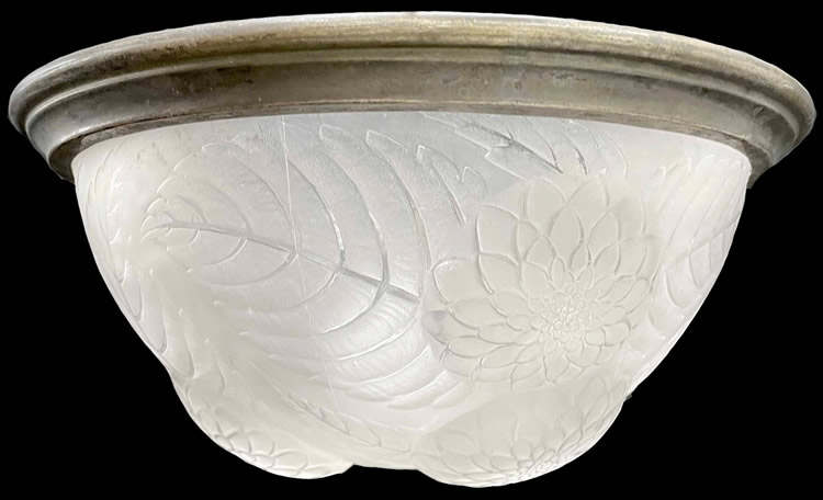 R. Lalique Dahlias Ceiling Light