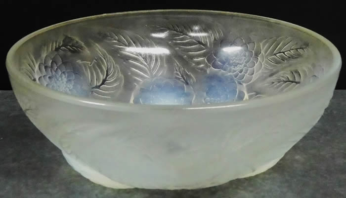 Rene Lalique Bowl Dahlias