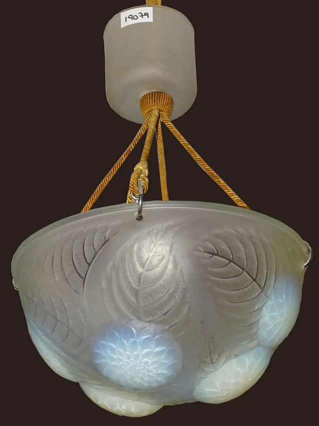 R. Lalique Dahlias Lighting Fixture