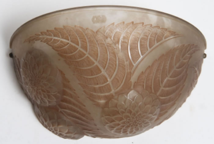 Rene Lalique  Dahlias Sconce 