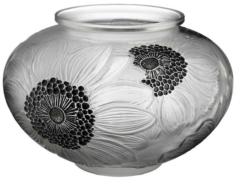 Rene Lalique Dahlias Vase