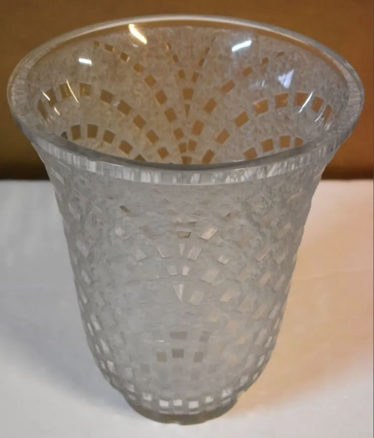 Rene Lalique  Damiers Vase 