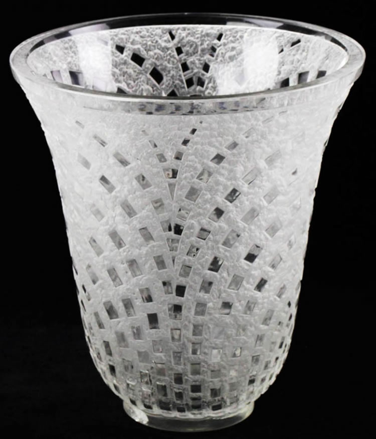 R. Lalique Damiers Vase
