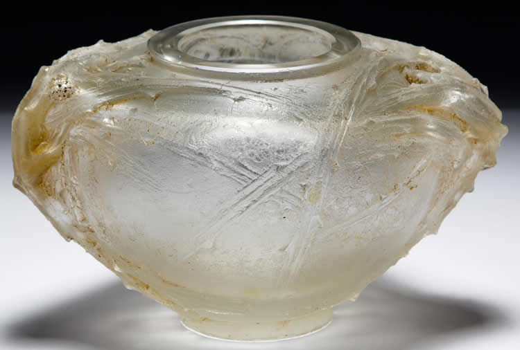 Rene Lalique Deux Anses Entrelacs Epines Cire Perdue Vase