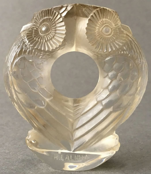 Rene Lalique Cachet Deux Hiboux