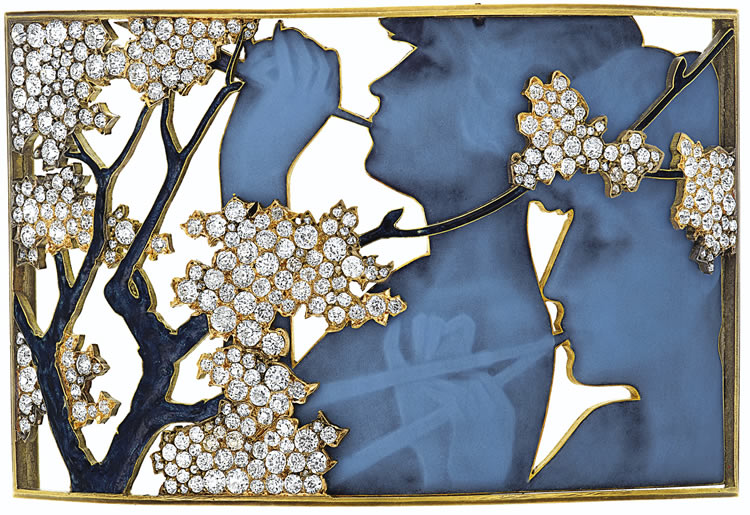 Rene Lalique Deux Fetards Collar
