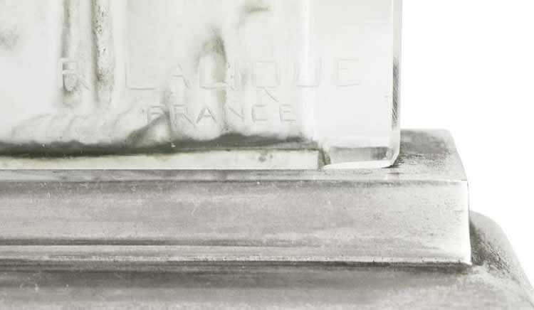 R. Lalique Deux Figurines Clock 3 of 3
