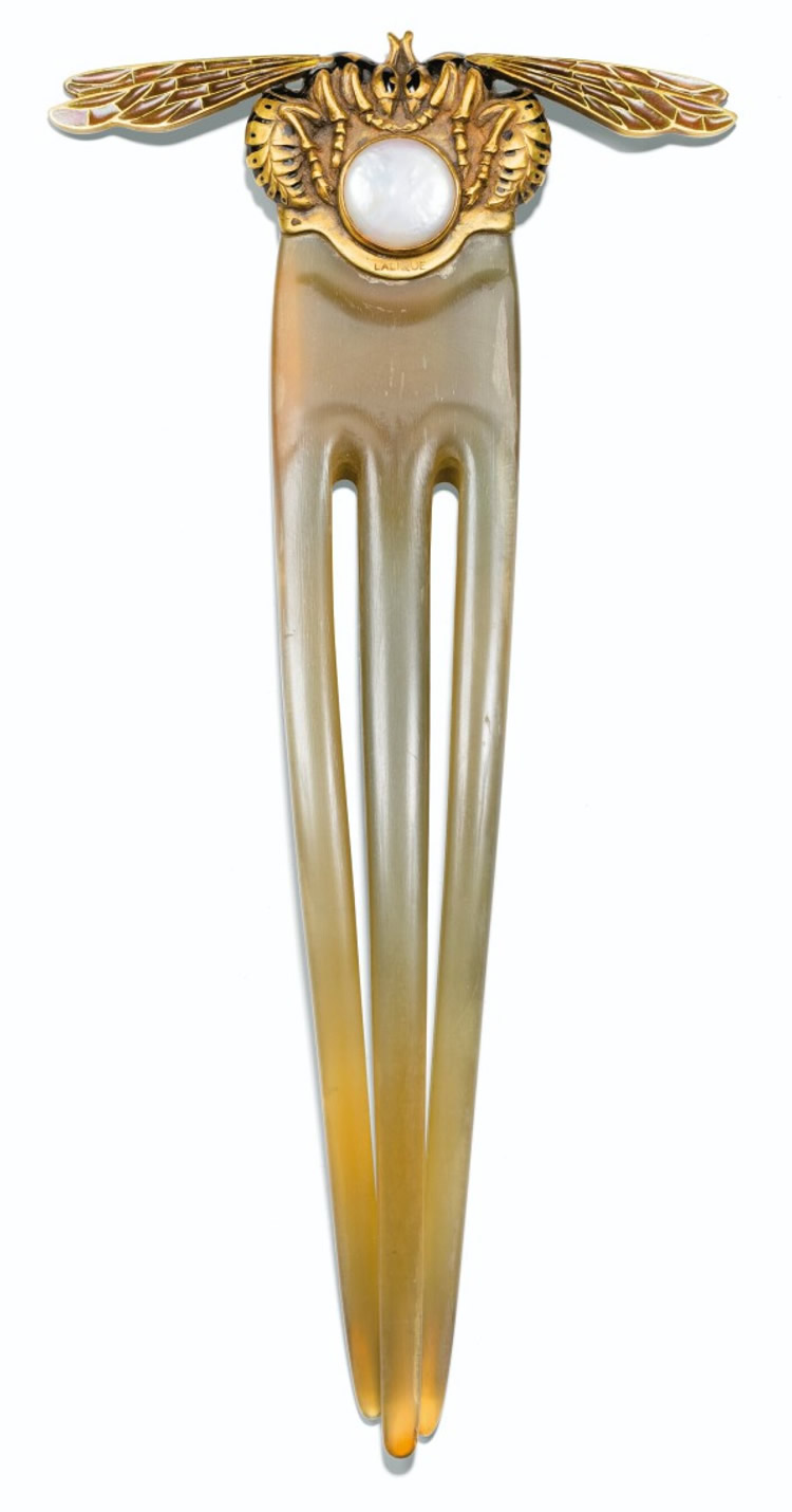 Rene Lalique Comb Deux Guepes