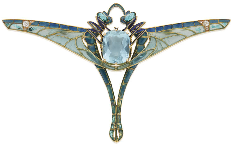 Rene Lalique Deux Libellules-3 Pendant