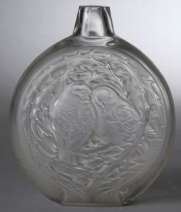 Rene Lalique  Deux Moineaux Dormant Vase 