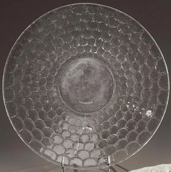 Rene Lalique Plate Ecailles