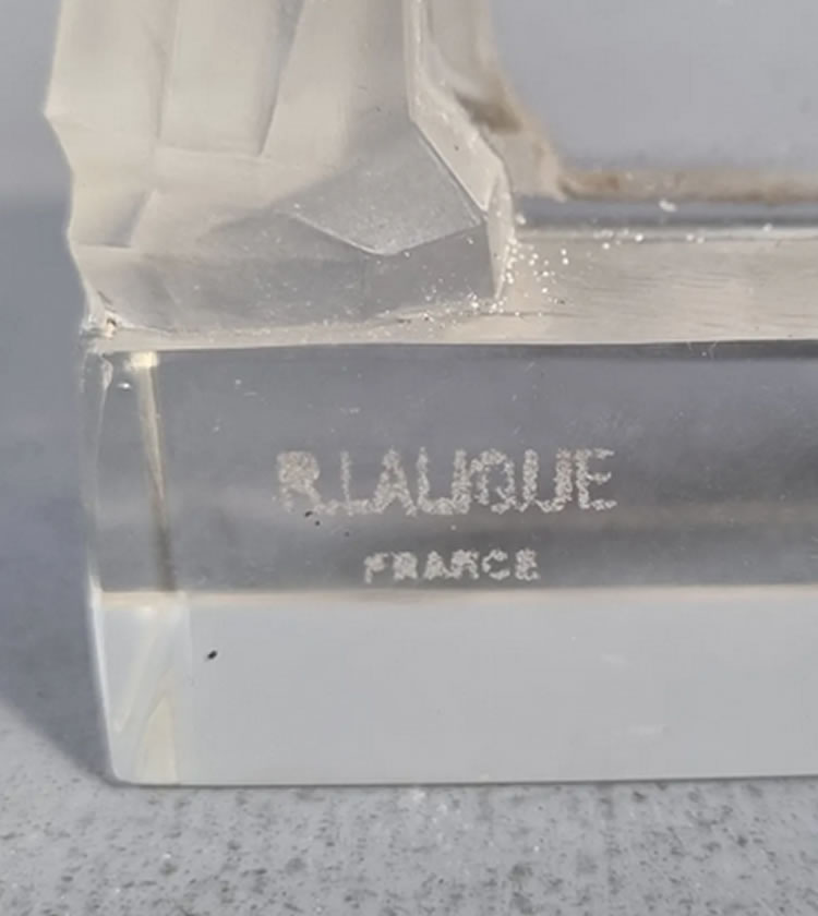 R. Lalique Elephant Paperweight 2 of 2