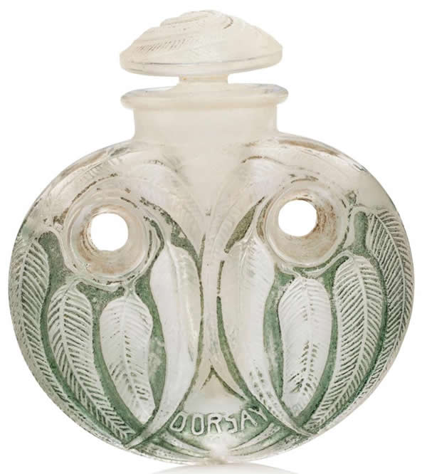Rene Lalique Perfume Bottle Eucalyptus Pendant
