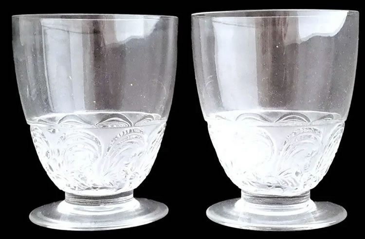 R. Lalique Faverolles Glass 2 of 2