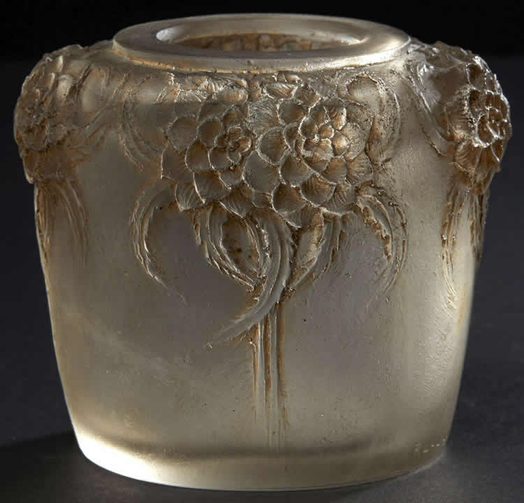 Rene Lalique Cire Perdue Vase Feuillages