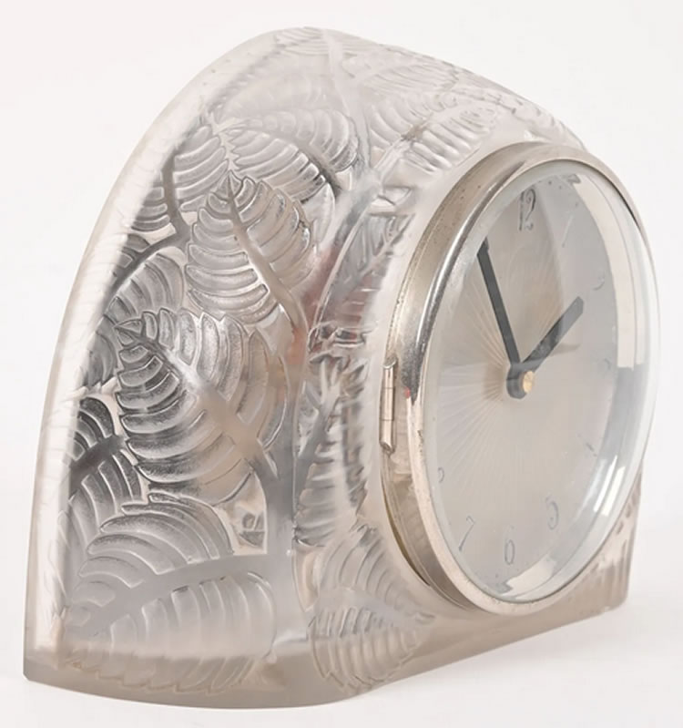 R. Lalique Feuilles Clock 3 of 3