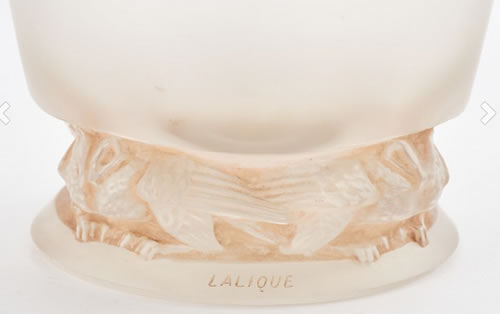 R. Lalique Frise Aigles Vase 4 of 4