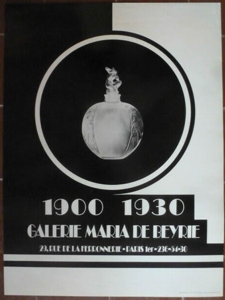 Rene Lalique Poster Galerie Maria De Beyrie 1930 Exhibition