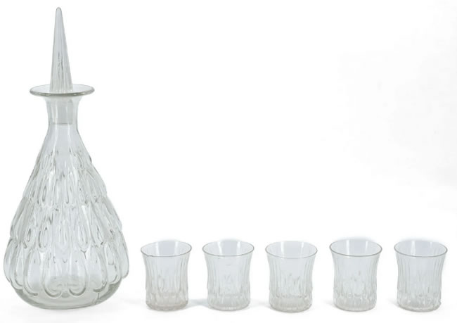 Rene Lalique Gouttes d'eau Tableware