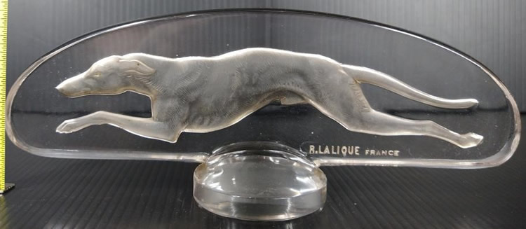 R. Lalique Greyhound Car Mascot